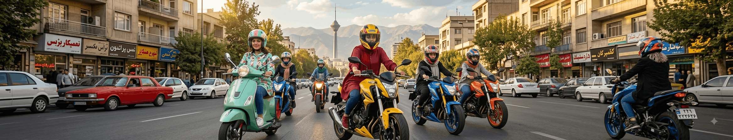 لیست تعمیرگاه های موتور سیکلت مخصوص بانوان